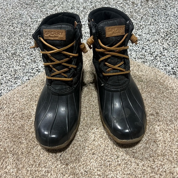 Sperry Women's Black and Tan Winter Boots - Picture 1 of 3